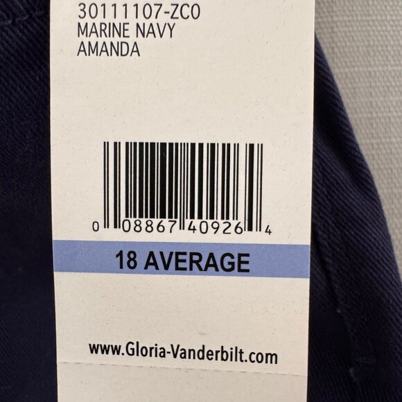 NWT Gloriva Vanderbilt Amazon Marine Navy - 18 Ave. - Picture 5 of 6